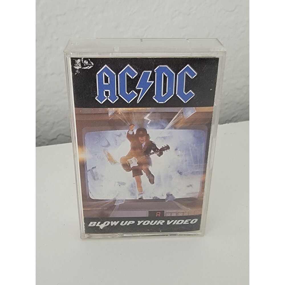 AC/DC Blow Up Your Video - 1988 Cassette Atlantic 81828-4 Warner Vanda Young
